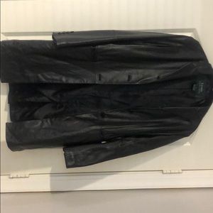 Lauren by Ralph Lauren 100% leather coat